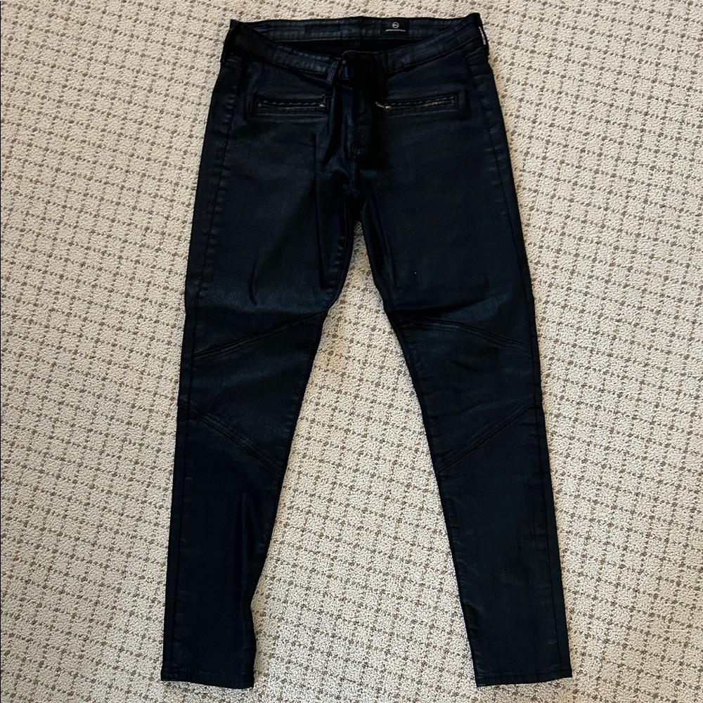 AG Adriano Goldschmied Charcoal Zippered Pants
